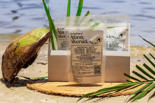 Dehydrated Atlantic Silverside  1.7oz detail view - Clinical-grade quality for dogs and cats