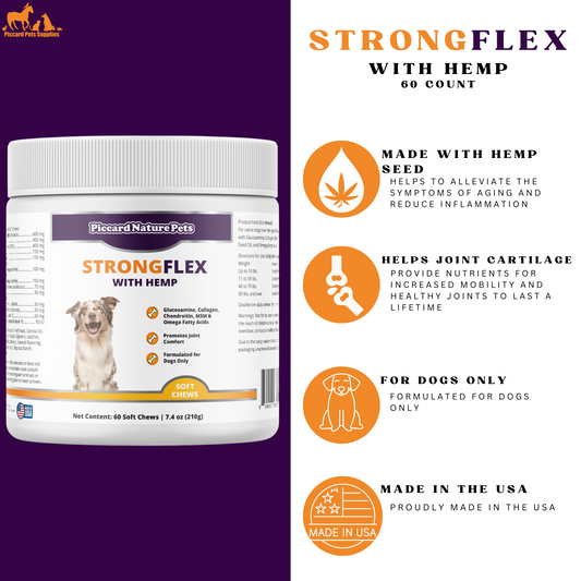 Strongflex with Hemp Joint Support for Dogs detail view - Clinical-grade quality for dogs and cats