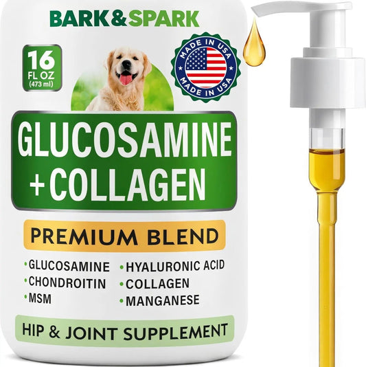 Liquid or Chews Glucosamine Joint Supplement for Dogs Mobility - Premium pet wellness supplement by WellPaw Market