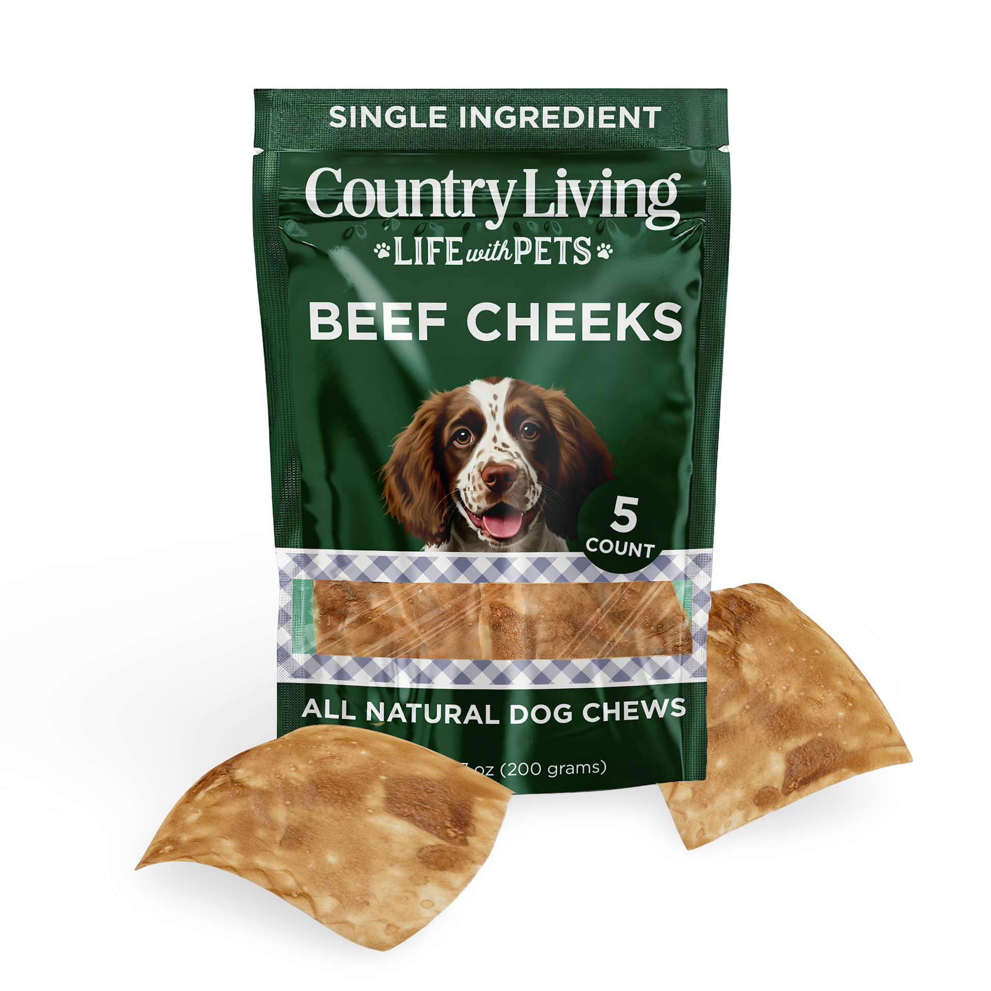 4 X 4 Beef Cheek Chip Dog Treats  Chicken - Premium pet wellness supplement by WellPaw Market