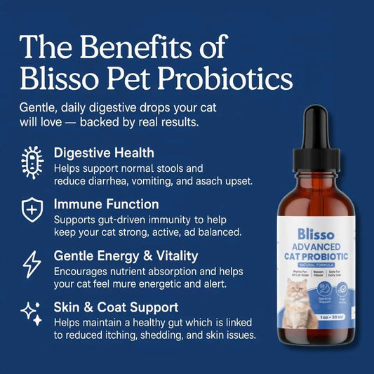 Cat Probiotic Drops  Digestive Relief & Gut Health Supplement, 1oz detail view - Clinical-grade quality for dogs and cats