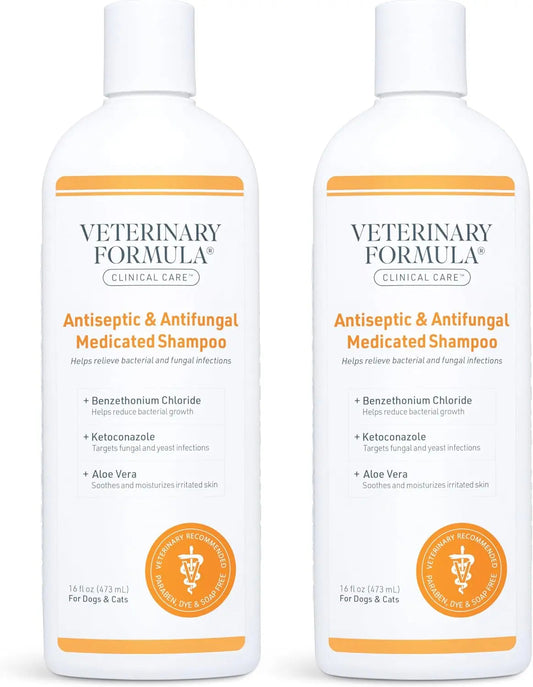Clinical Care Antiseptic & Antifungal Medicated Shampoo for Dogs &... - Premium pet wellness supplement by WellPaw Market