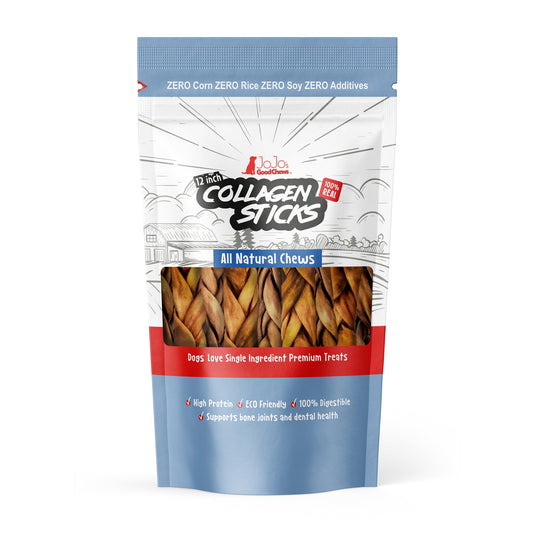 Braided Collagen Stick Dog Treats for Joint Health - 12-inch - Premium pet wellness supplement by WellPaw Market