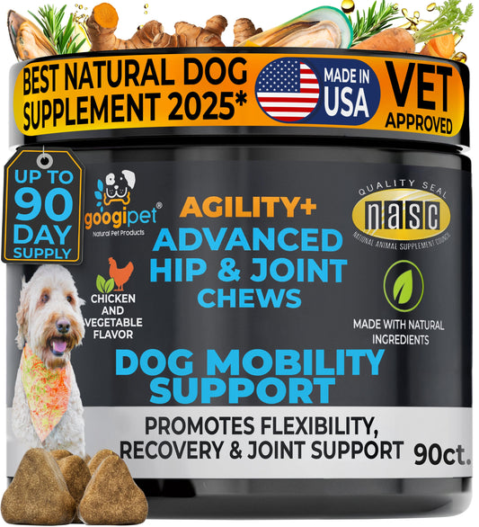 Agility+ Advanced Hip and Joint Chews for Dogs Glucosamine - Premium pet wellness supplement by WellPaw Market