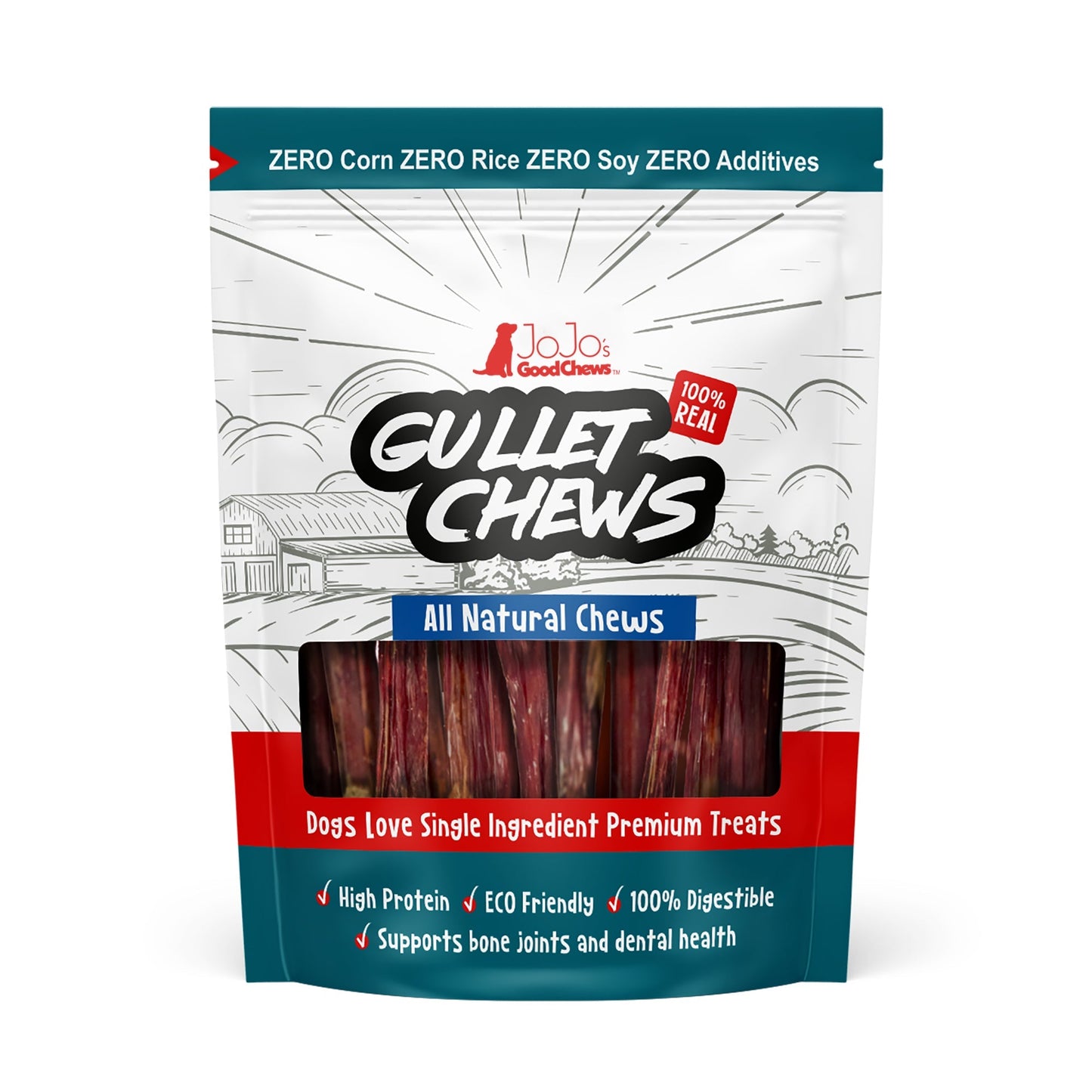 All-natural Beef Gullet Stick Dog Treats  Delicious & - Premium pet wellness supplement by WellPaw Market