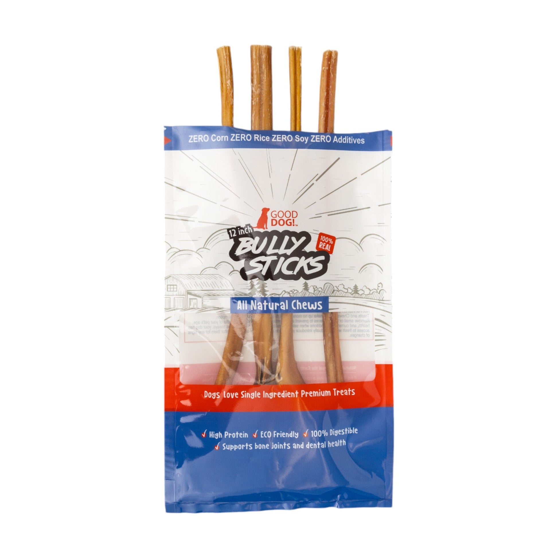 All-natural Beef Bully Stick Dog Treats  Nutrient-rich, and detail view - Clinical-grade quality for dogs and cats