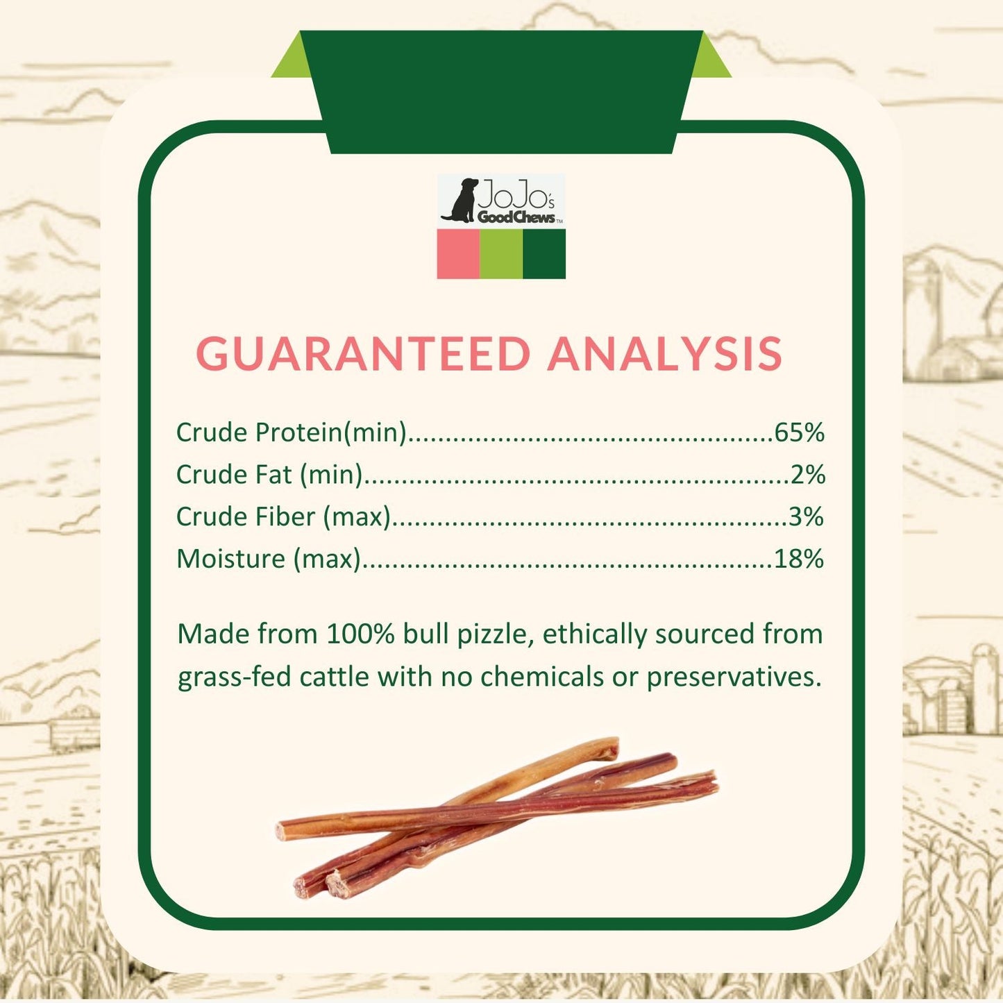 All-natural Beef Bully Stick Dog Treats  Nutrient-rich, and detail view - Clinical-grade quality for dogs and cats