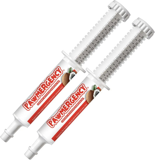 Activated Charcoal Pet First Aid Kit Poison Rescue 2 Pack (30ml) - Premium pet wellness supplement by WellPaw Market