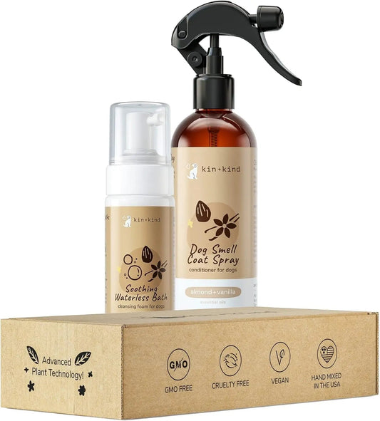 Waterless Dog Shampoo & Deodorizing Spray Bundle - Premium pet wellness supplement by WellPaw Market